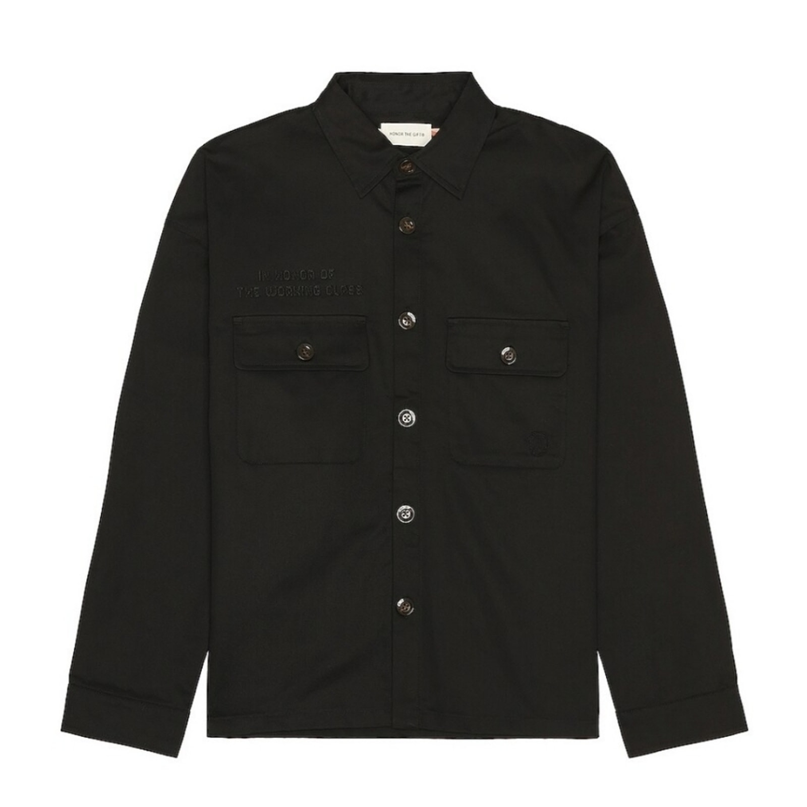 Honor The Gift Working Class Shirt in Black Button Down Men Size Medium NWT