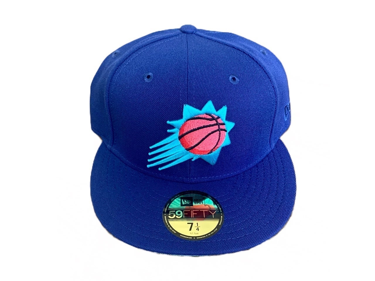 Phoenix Suns Hat New Era 59FIFTY Fitted Cap 7-1/4 Interstellar Jelly Blue NEW