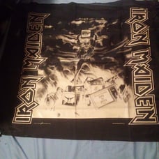 Vintage 1990s iron maiden tapestry