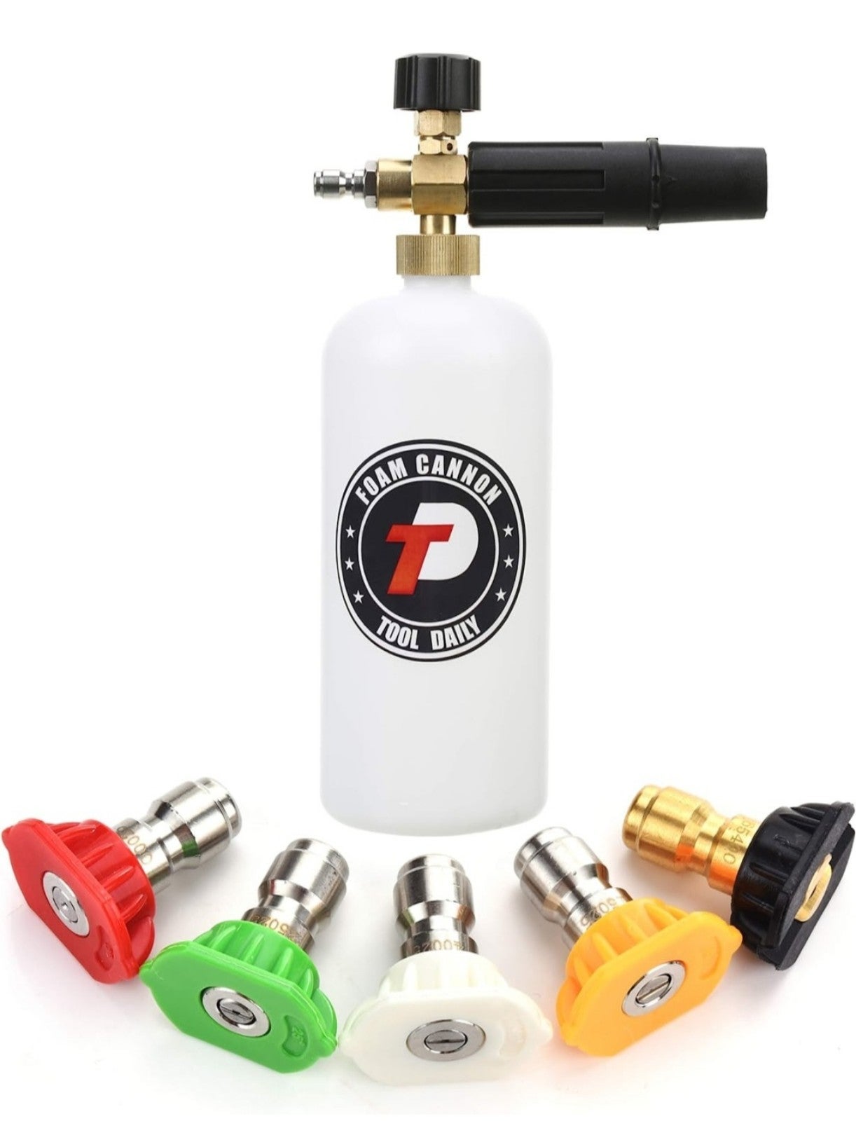 Tool Daily Foam Cannon with 1/4 Inch Quick Connector, 1 Liter, 5 Pressure Washer