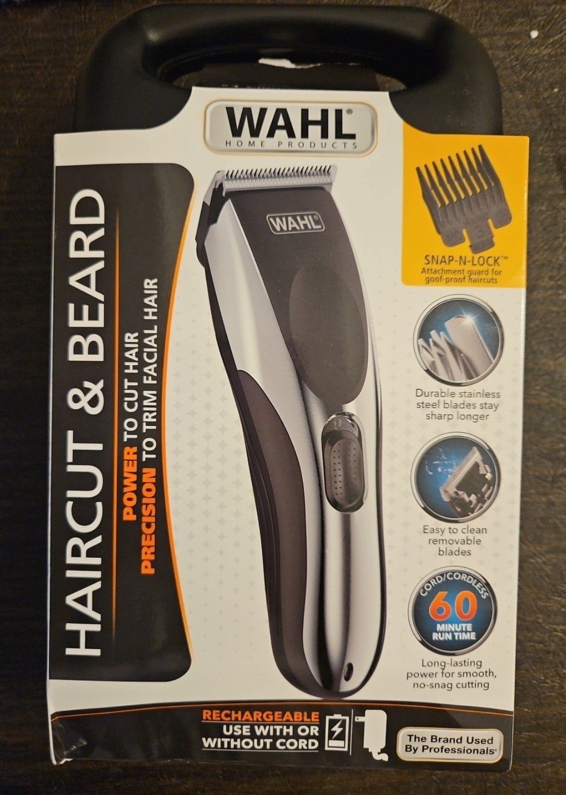 Wahl Haircut & Beard Battery Cordless Trimmer Kit Men or Women Black