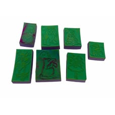 Vintage Lisa Frank Puppy Dog Rubber Stamps Stampsations Set 7 Golden Dalmatian