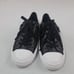 Coach Empire Zipper Black Leather Low Top Women's Sneakers Size 6.5B