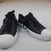 Coach Empire Zipper Black Leather Low Top Women's Sneakers Size 6.5B
