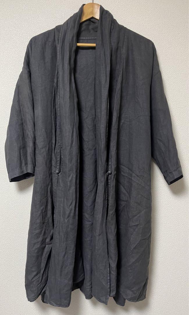 Nest Robe Linen Robe, Charcoal Gray