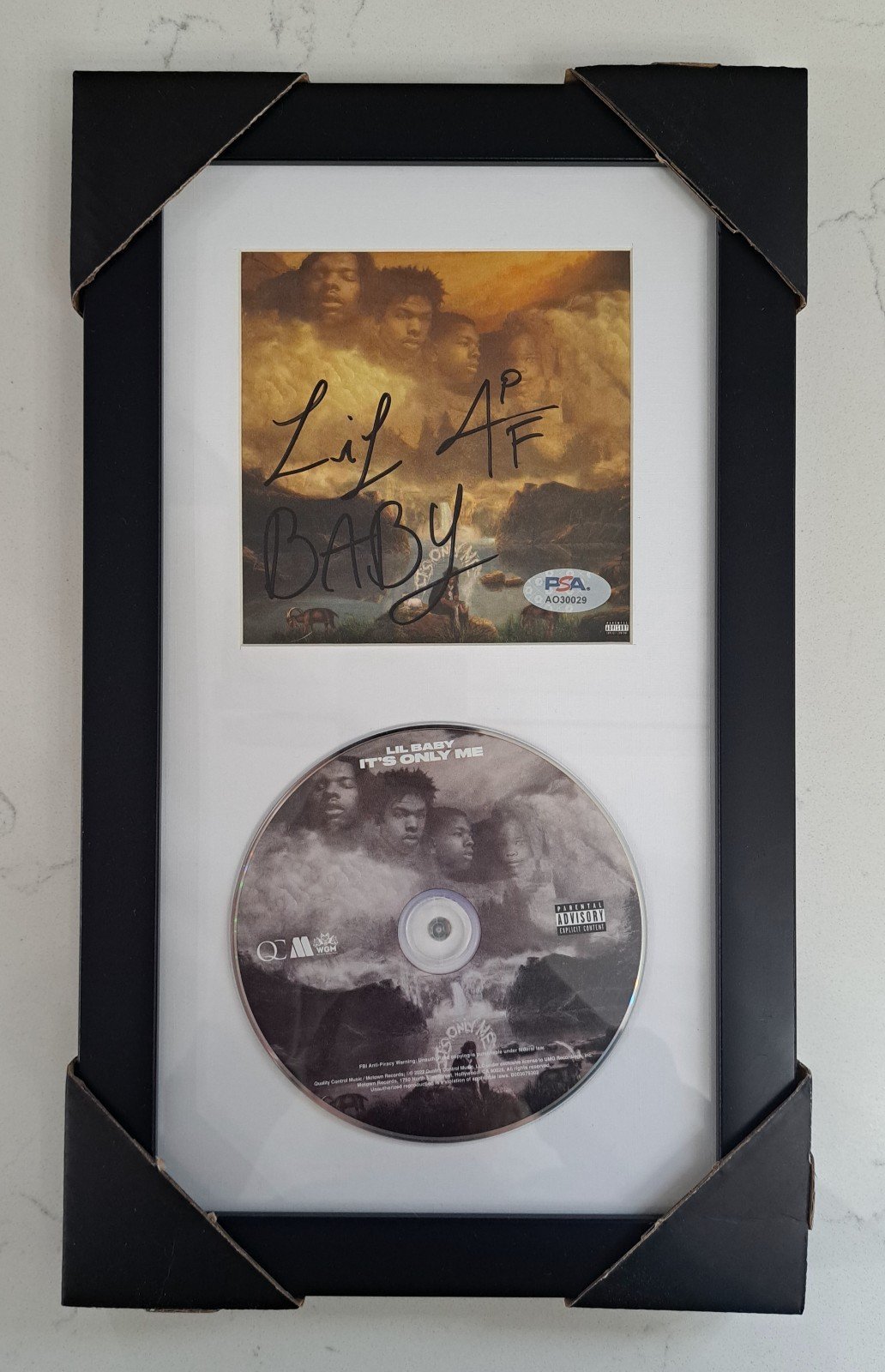 ~LIL BABY~ Signed/Autographed & Inscribed 4PF It's Only Me CD Framed PSA COA