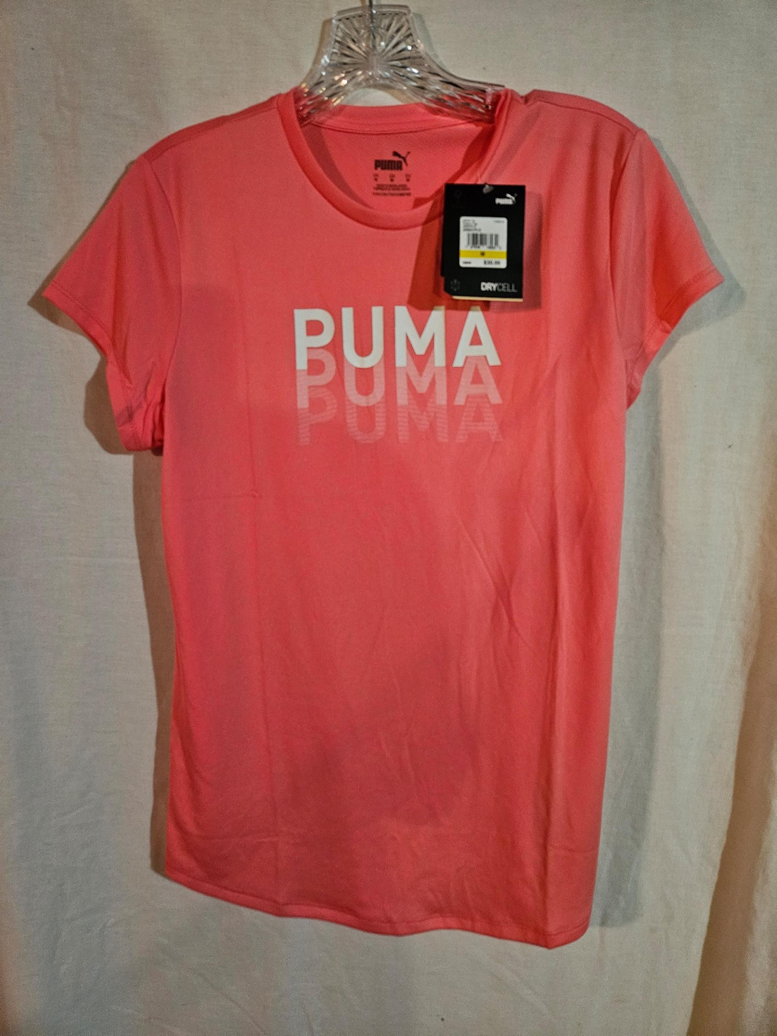 Puma Women's Fadeout Tee Drycell Moisture Wicking Passionfruit (Pink) Medium