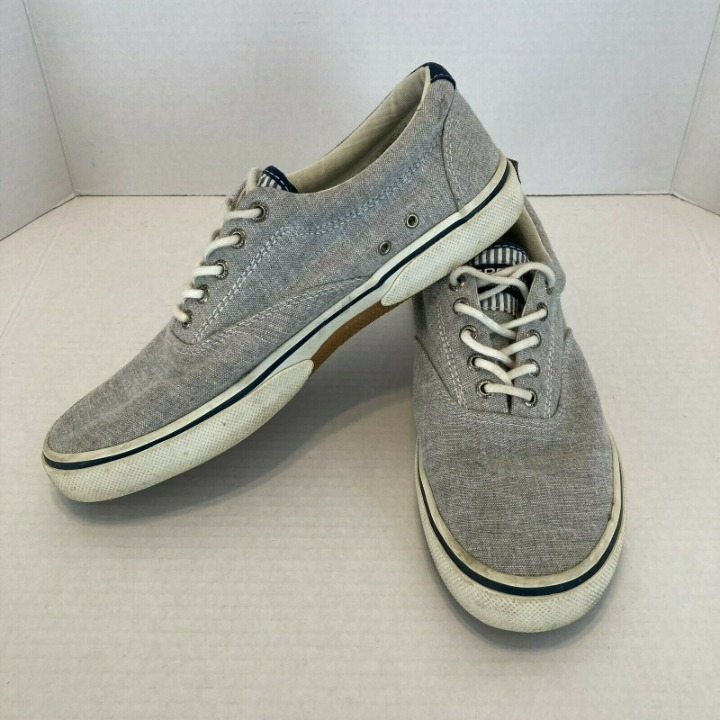 Sperry Top-Sider Mens Size 10 Halyard CVO Sneaker Chamber Gray STS22086