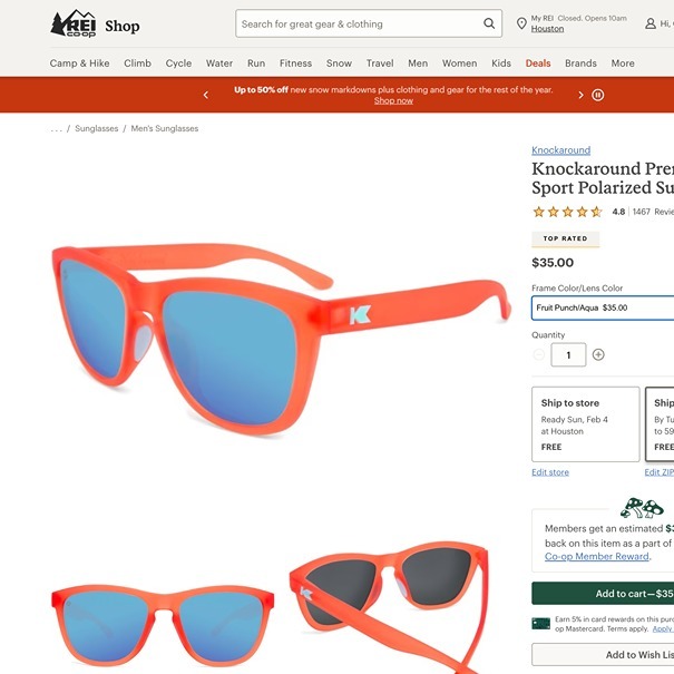 Knockaround Premiums Sport Polarized Sunglasses from Rei