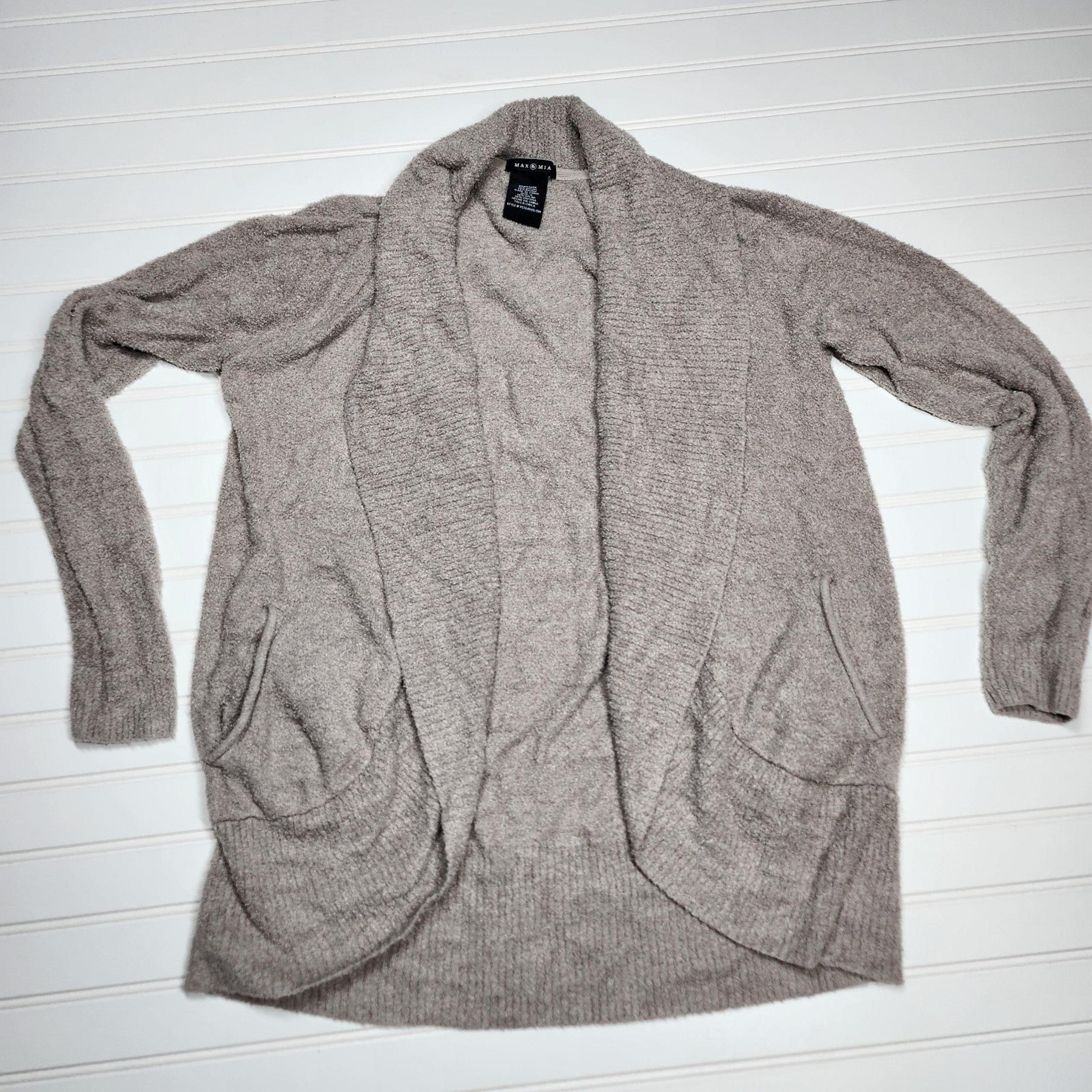 Max & Mia | Women's Creamy Caramel Open Front Cardigan | Small