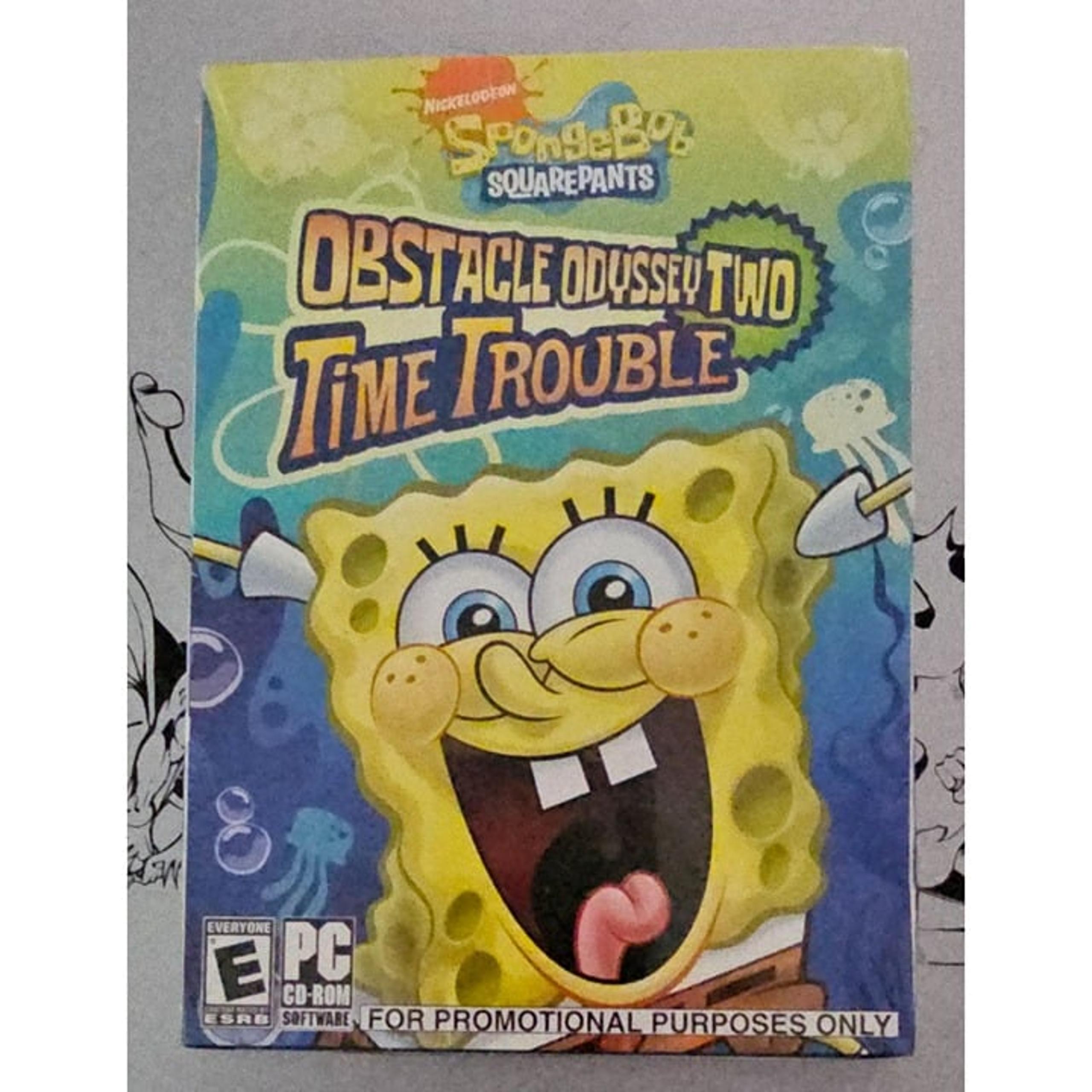 SpongeBob SquarePants Obstacle Odyssey Two: Time Trouble PC Game, Rare