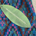 Farm Rio Anthropologie blue Quilted tapestry mini straight pencil skirt size S