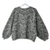 Rebecca Minkoff Ariel Square Neck Puff Sleeve Sweatshirt in Black Medium