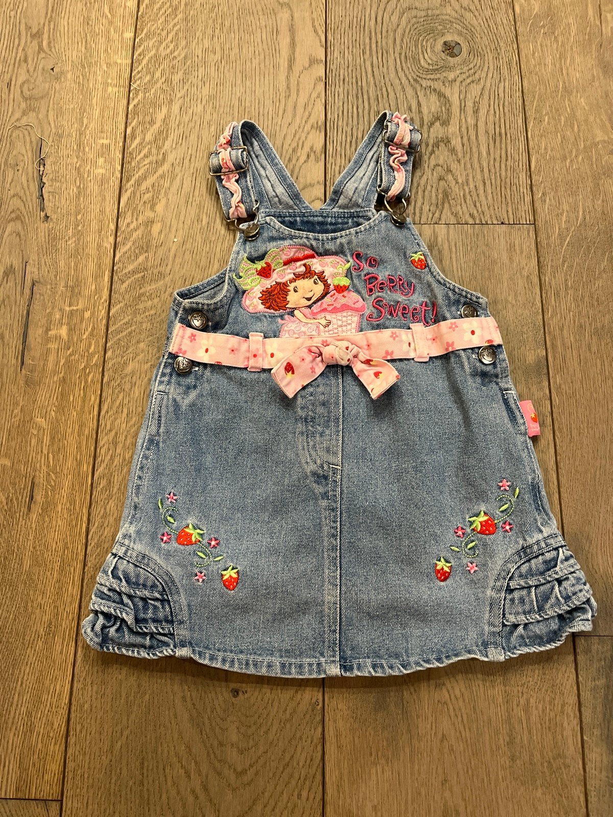 Vintage Strawberry Shortcake Overall Dress 3T