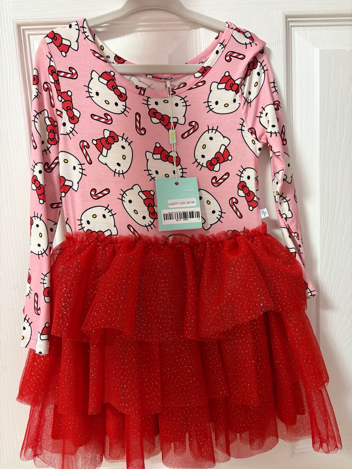 Posh peanut hello kitty candy cane tulle