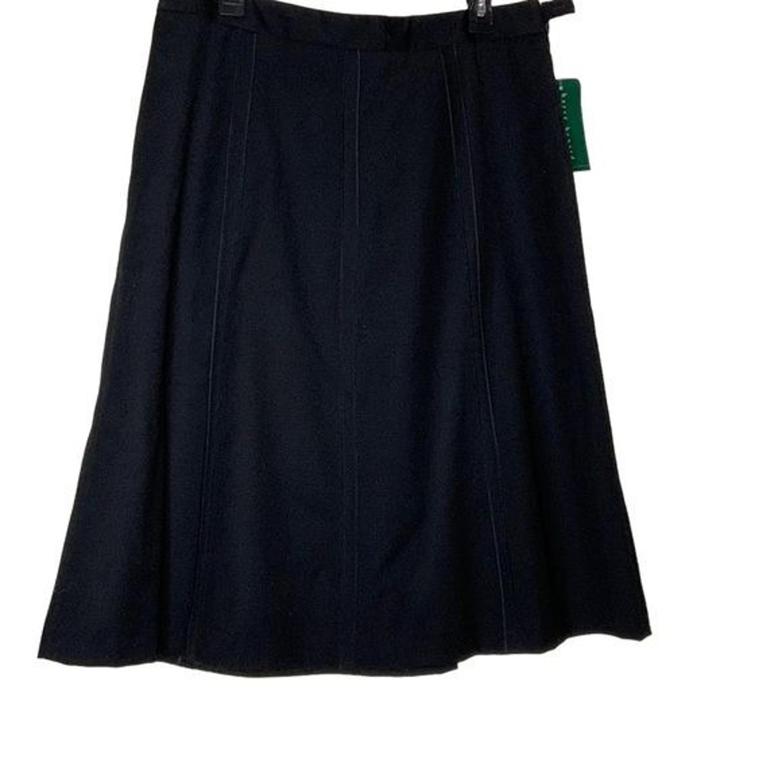 Harve Bernard A line black wool skirt. NWT. Size 14