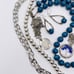 Southwest Boho Style Silver and Blue Necklace, Stone Necklace Set, Beads, Trees