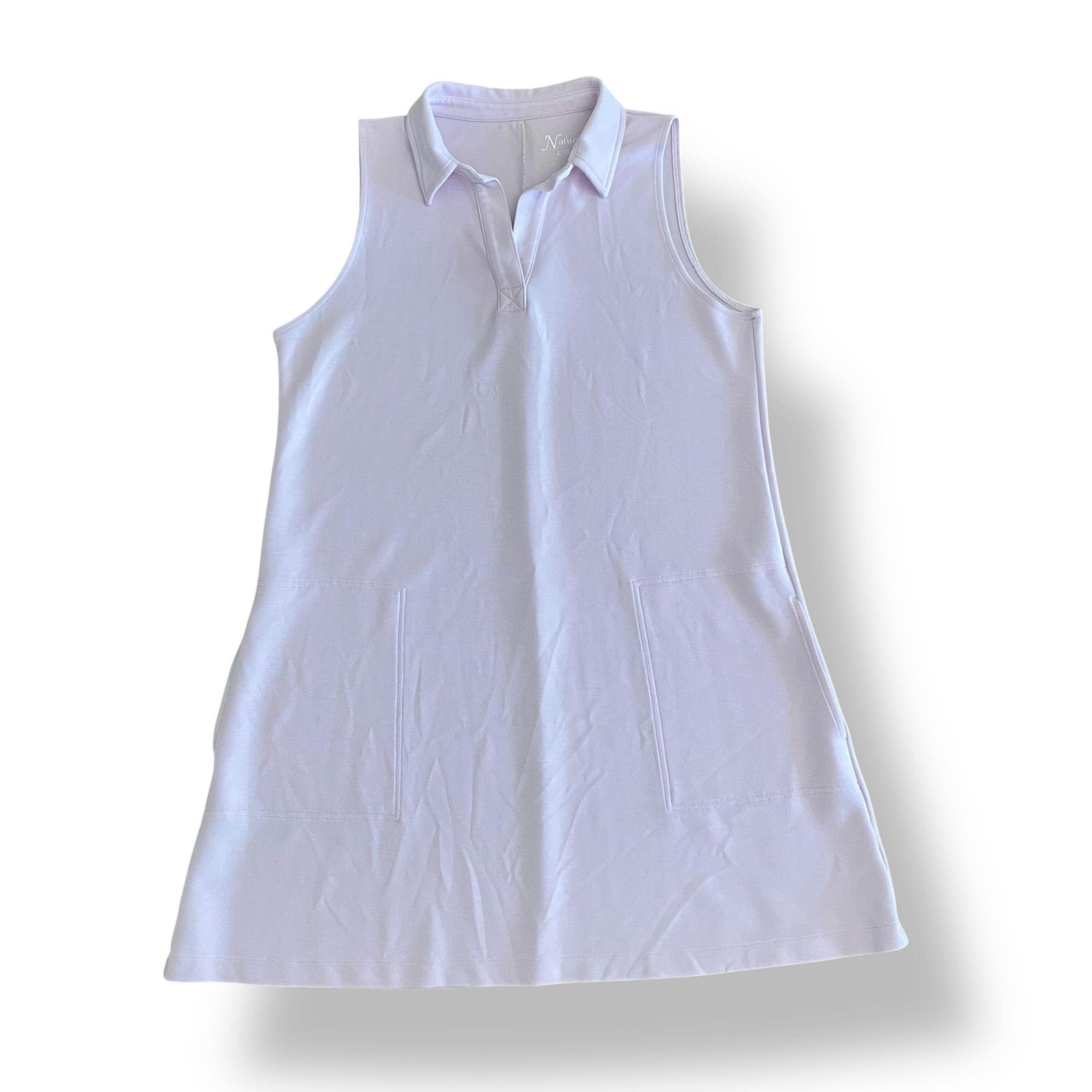 Natural Reflections Women’s Lilac Snow Soft Haven Polo Dress Size L Sporty