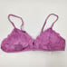 L*Space Jean Bikini Top in Rosebud Pink/Purple Floral Size Small NWT