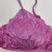 L*Space Jean Bikini Top in Rosebud Pink/Purple Floral Size Small NWT
