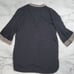 Johnny Was Workshop Black Silk Embroidered Tunic Top