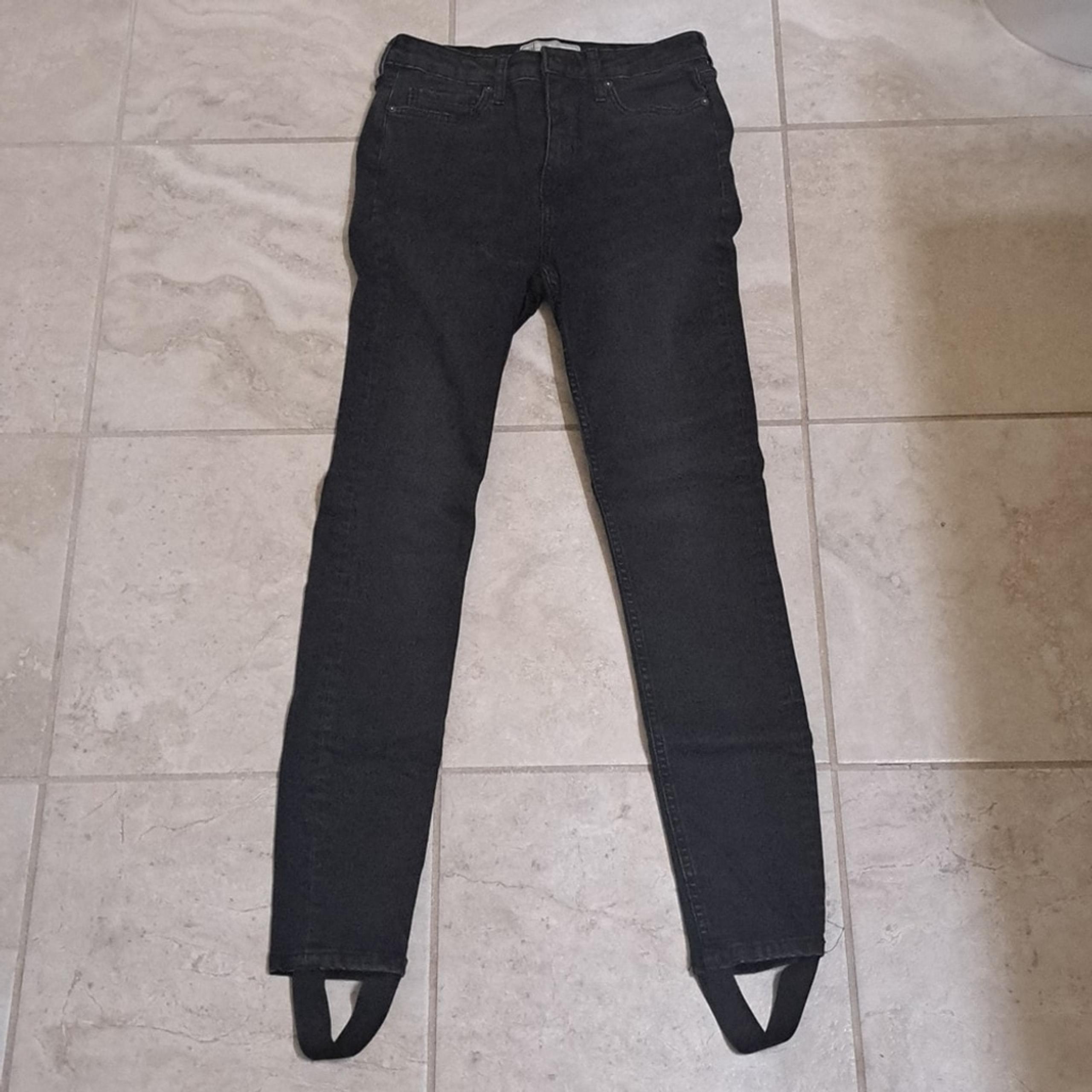 FREE PEOPLE sz 27 black jeans with boot straps, $148.00