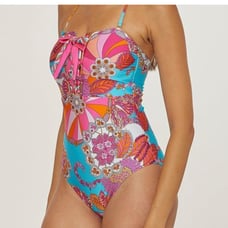 Trina Turk Bandeau One Piece Swimsuit -New