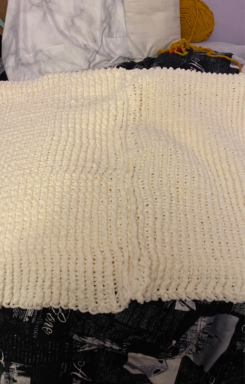 Vanilla white blanket