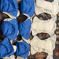 Lot of newborn cloth diapers (esembly and grovia)