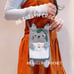 Totoro phone and cards bag crochet, crochet bag,