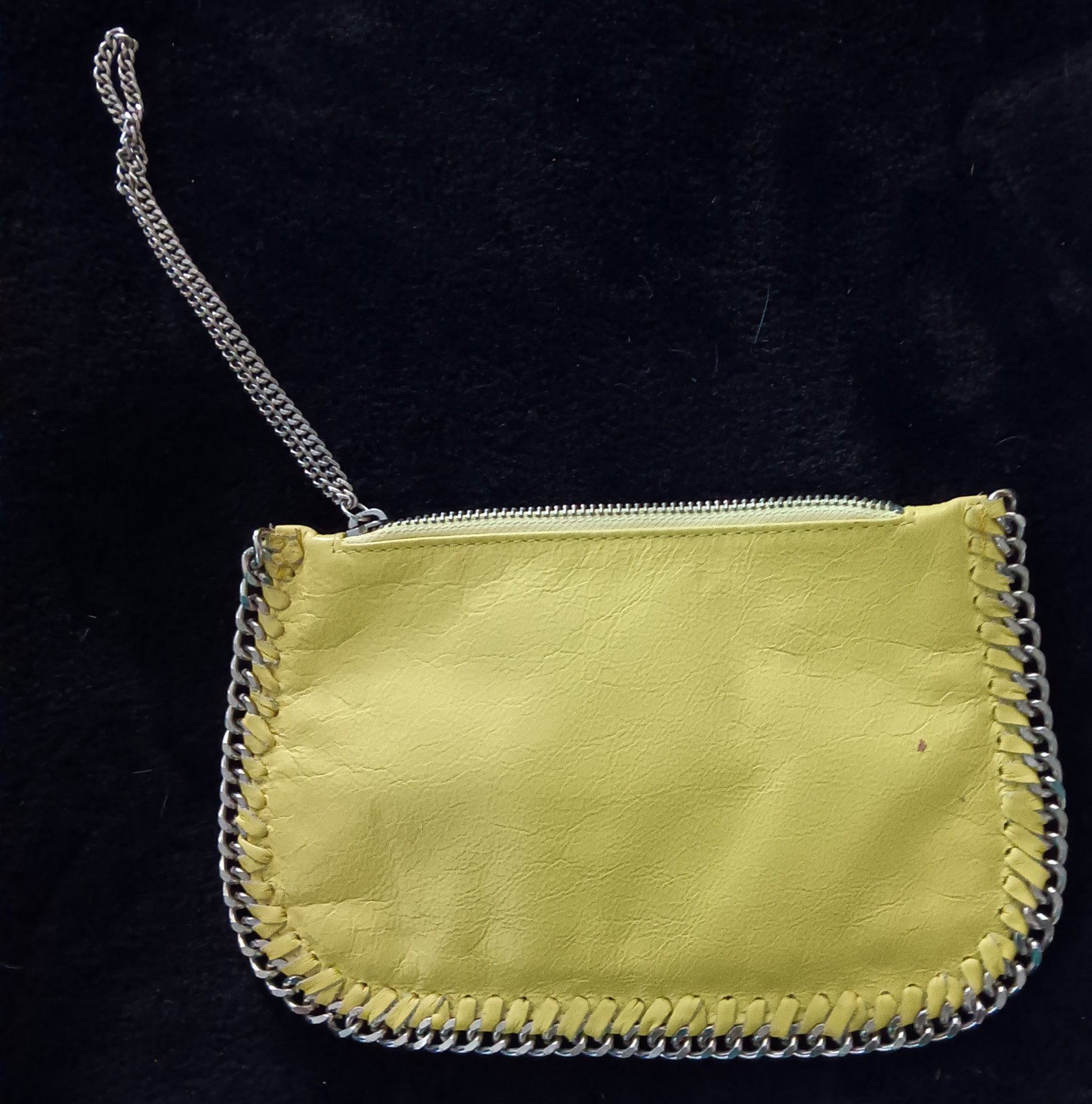 Vintage Yellow Leather Latico hand purse clutch Latico
