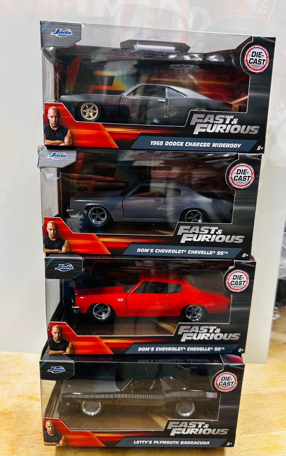 FAST & FURIOUS BUNDLE LOT 4 BRAND NEW JADA DIE CAST CARS 1:32