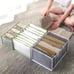 1pc Household Transparent Foldable Storage Box, Wardrobe Clothes Storage Bin, Pl