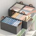 1pc Household Transparent Foldable Storage Box, Wardrobe Clothes Storage Bin, Pl