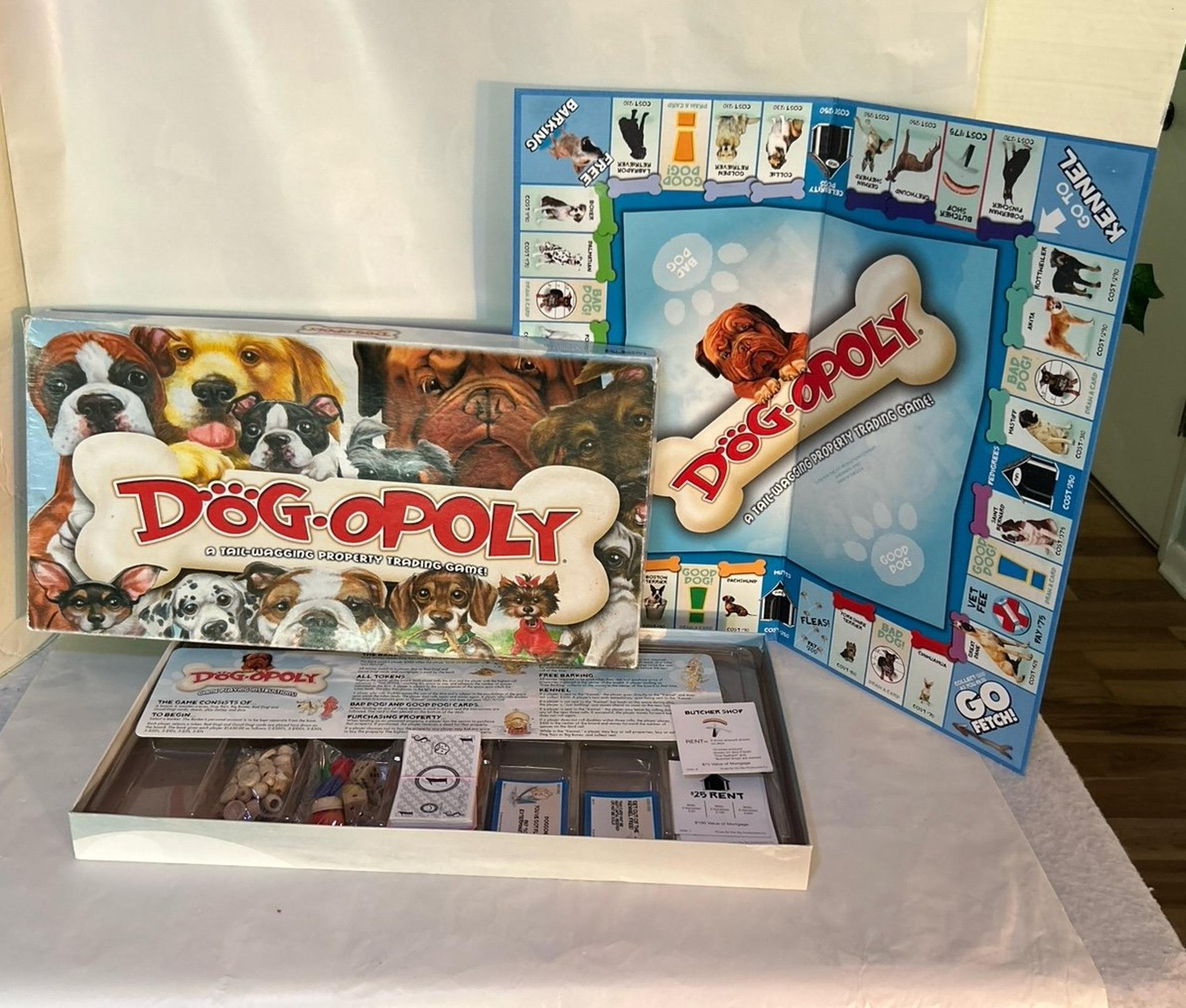 DOG-OPOLY Monopoly Board Game by Late For The Sky 100% COMPLETE
