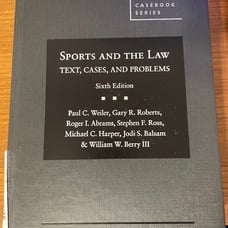 Sports and the Law Sixth Edition