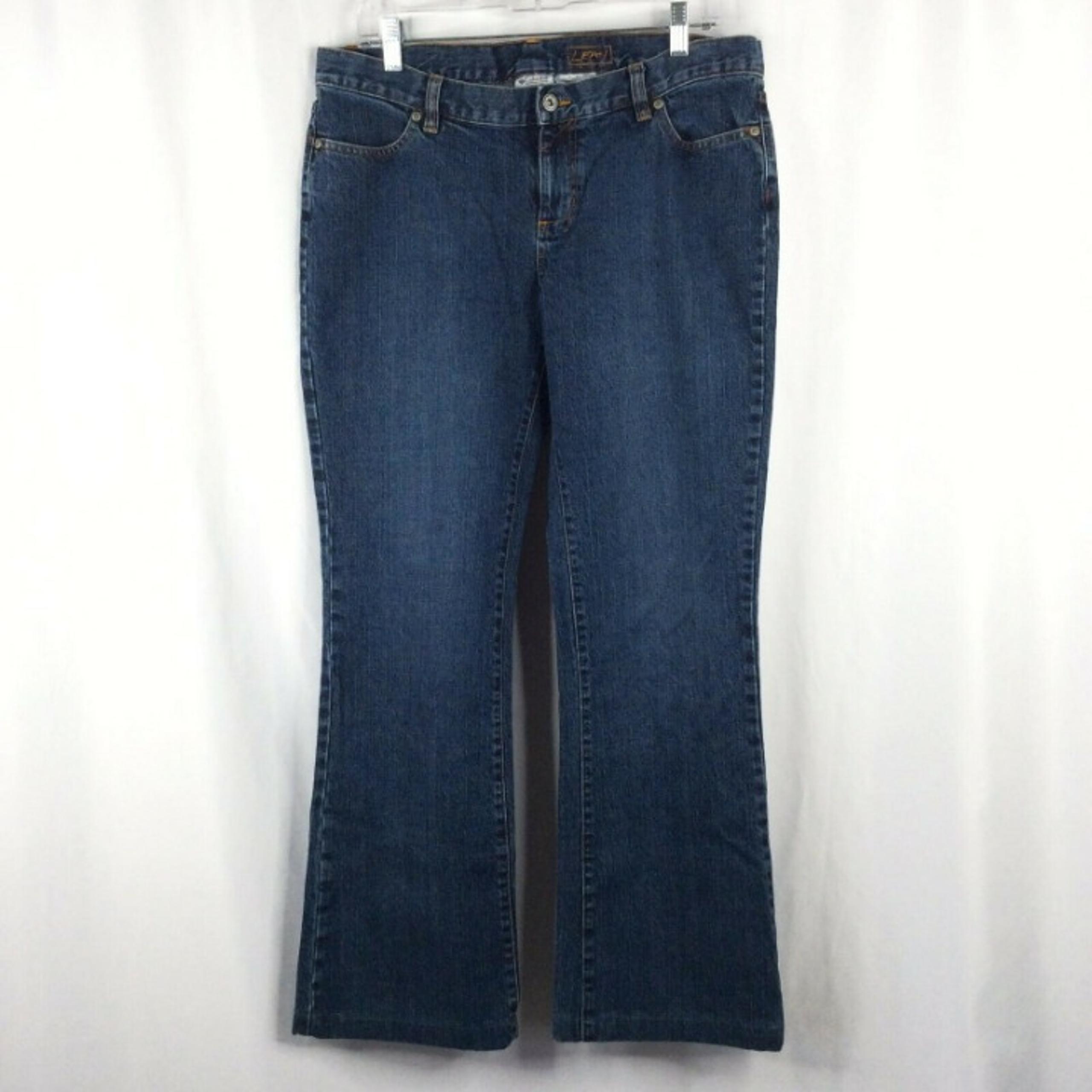 Lean Jeans Womens 12 Blue Denim Boot Cut Stretch 34x31 - Columbia