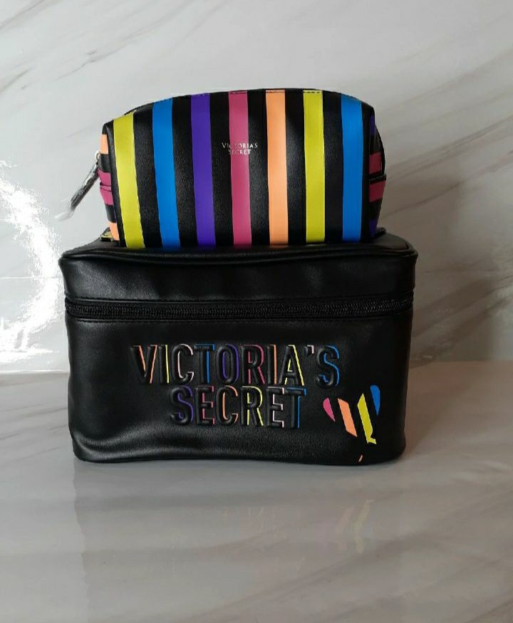 2pcs Victoria secret makeup bags set