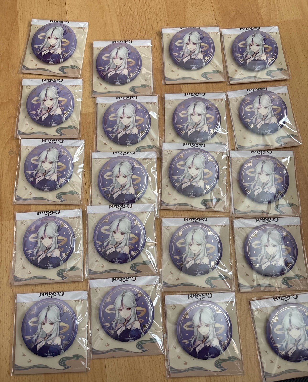Ningguang Can Badge Set 20pc