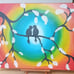 Unique Hand-Painted Cavass ~ Free Shipping ☆ NWOT