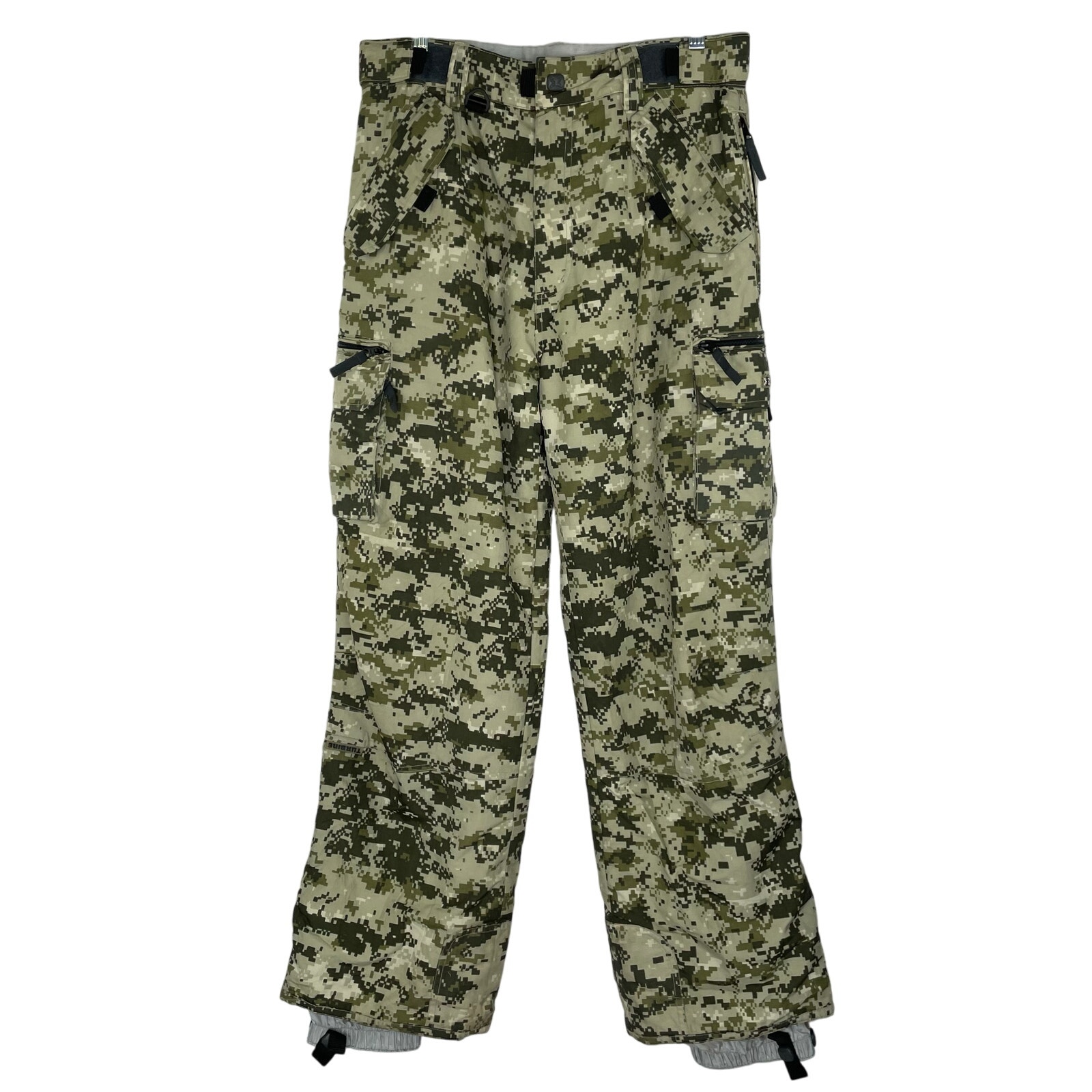 Turbine Green Camoflauge Snow Pants Boy's Size X-Large