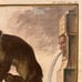 Antique 18th C. Framed Monkey Colored Engraving MOUSTAC By Comte de Buffon