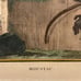 Antique 18th C. Framed Monkey Colored Engraving MOUSTAC By Comte de Buffon