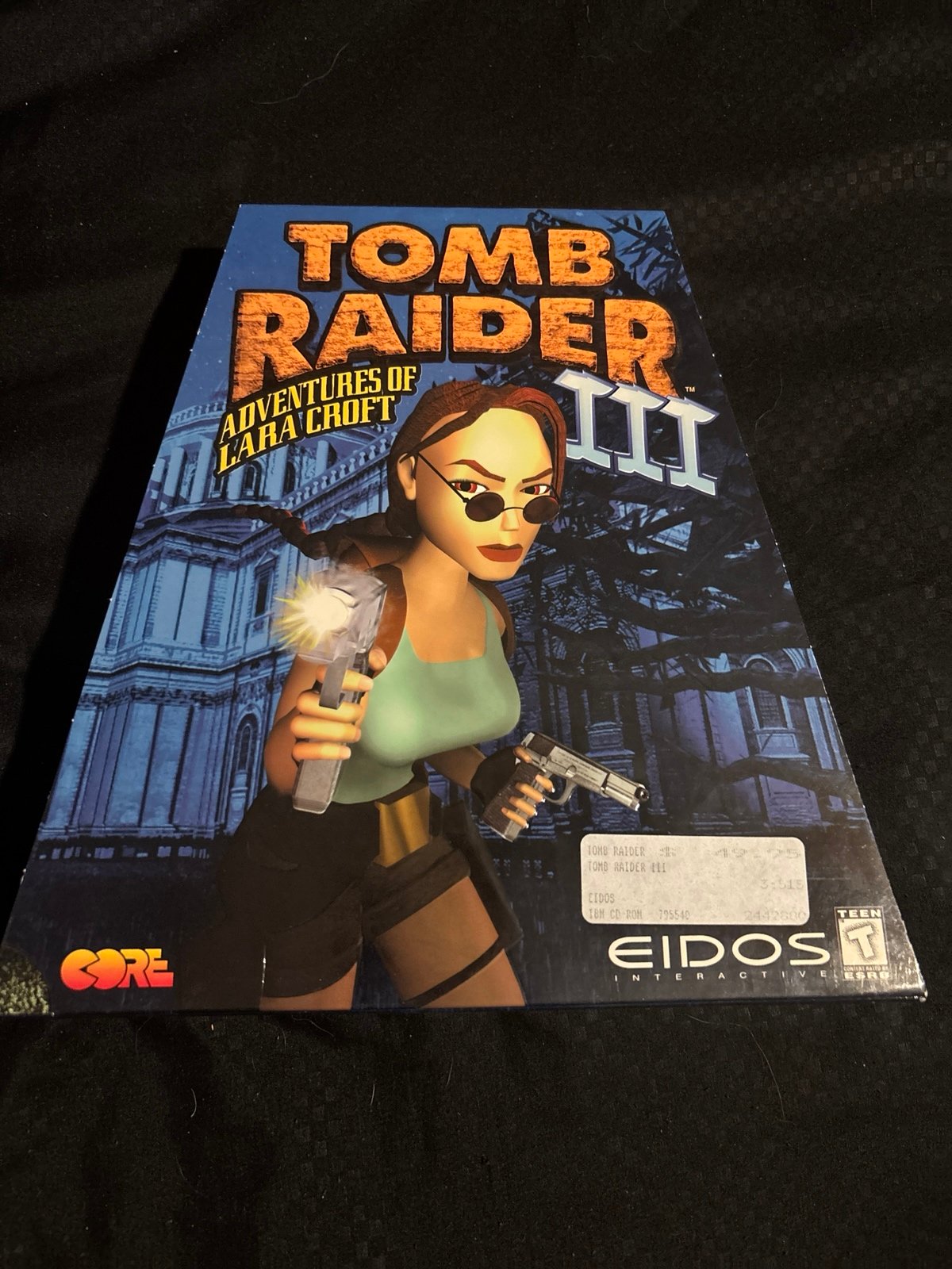 Tomb raider 3 1998 PC NEW SEALED Trapezoid Box