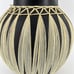 Vintage GMUNDNER KERAMIK Black Stoneware Pitcher Wrapped in Raffia Tribal