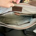 SPIKES & SPARROW Genuine Leather Canvas Messenger Bag in Brown