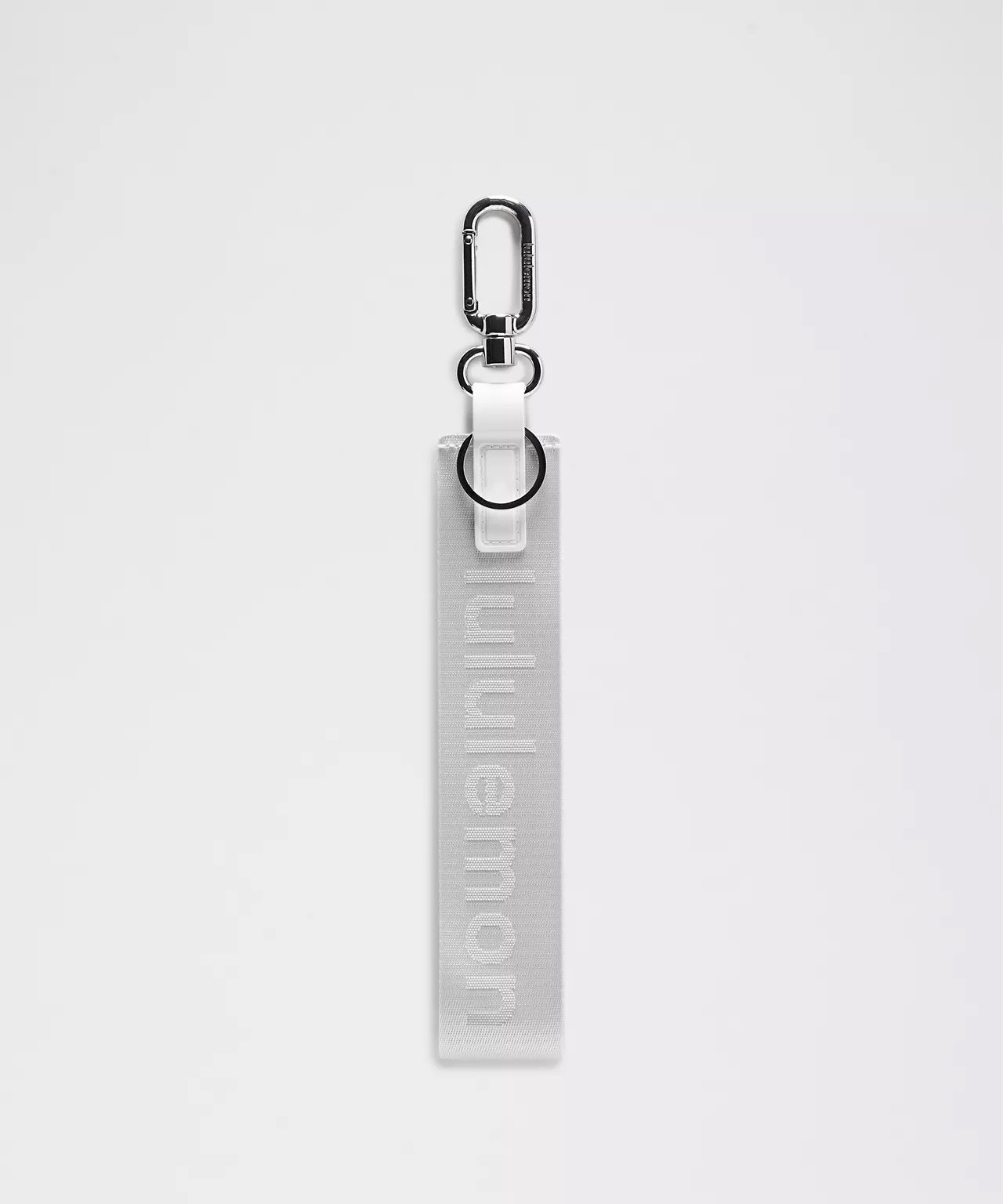 Lululemon Never Lost Keychain- White/Silver Drop