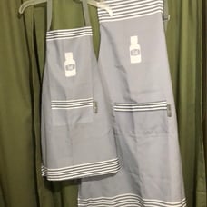 Adult and child young living Matching aprons
