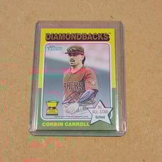 2024 Topps Heritage Corbin Carroll All Star Rookie Auto #ROA CCA ON CARD AUTO