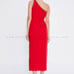 SOCIALITE NEW RED RIBBED OFF SOULDER MAXI (24) AVAILABLE IN SM & 1X